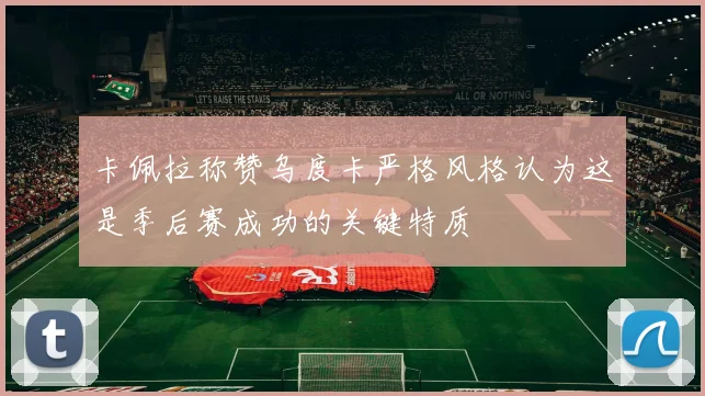 卡佩拉称赞乌度卡严格风格认为这是季后赛成功的关键特质